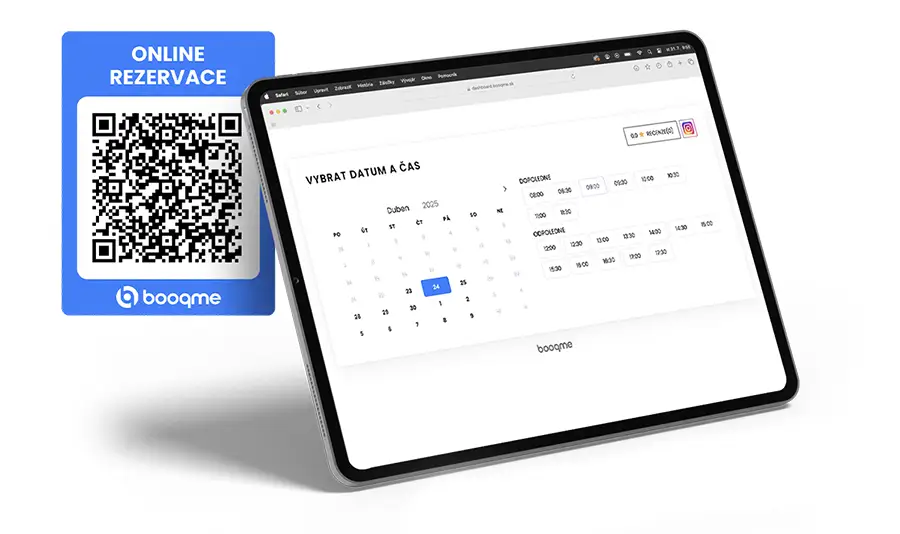 Rezervace pomocí QR kódu